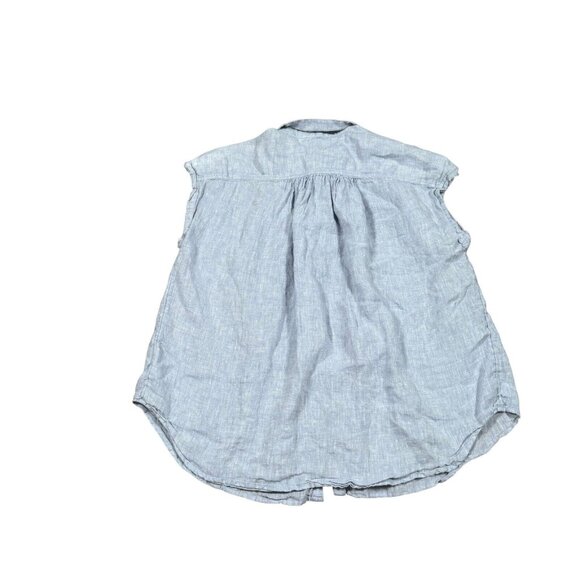 Artisan NY Women's Sz M Oversized Shirt Blue Heather Relaxed Button Down‎ - Picture 3 of 7